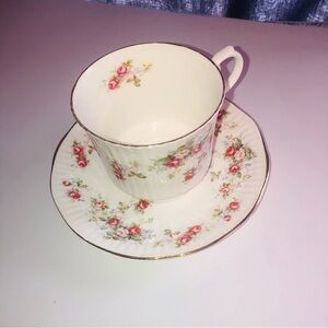 Royal Minster Bone China Teacup and Saucer- like new- no chips no cracks,